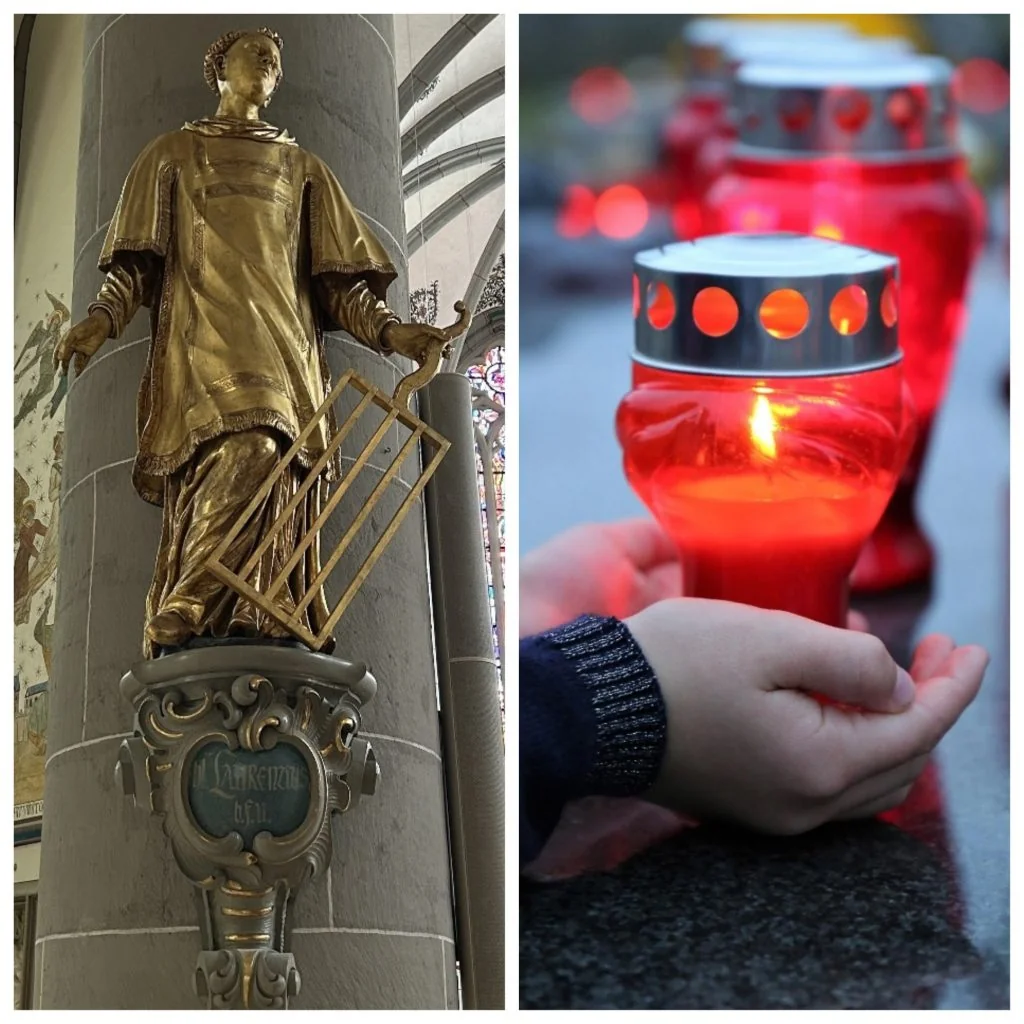 Collage Laurentius - Grablichter